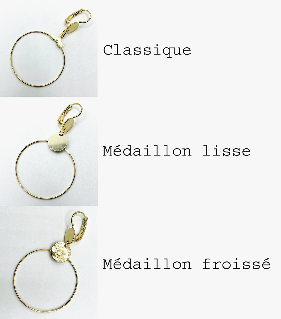 Miniature : créoles en fleurs stabilisées