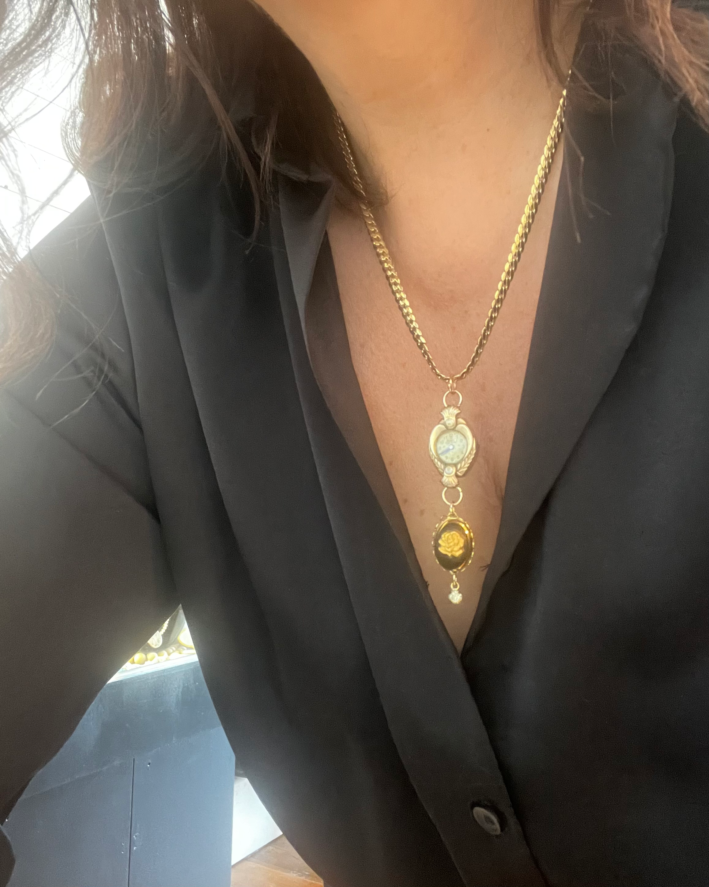 Vintage Upcycled Watch Necklace TVN25