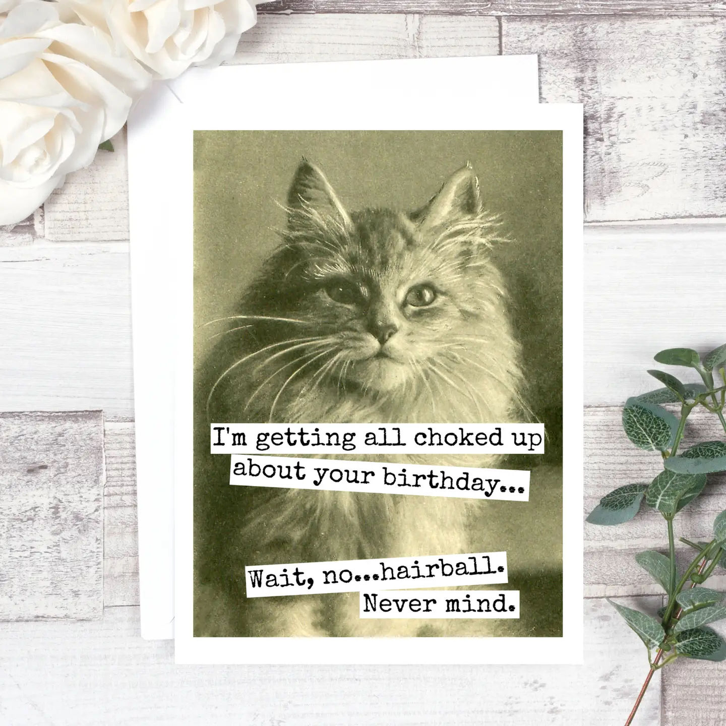 ‘ I’m Getting All Choked Up’ Card CRA85