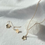 Thumbnail: KINDRED 14k Goldfilled Hammered Flower Earrings KE46