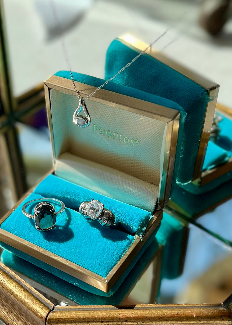 Thumbnail: Vintage Sterling + Cubic Zirconia Statement Ring TVR40