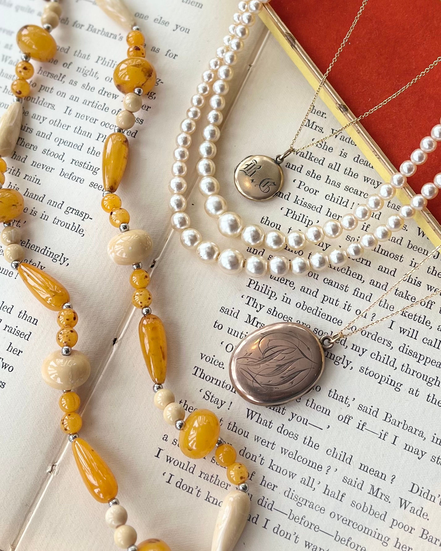 Edwardian Goldfilled Locket Necklace TVN14