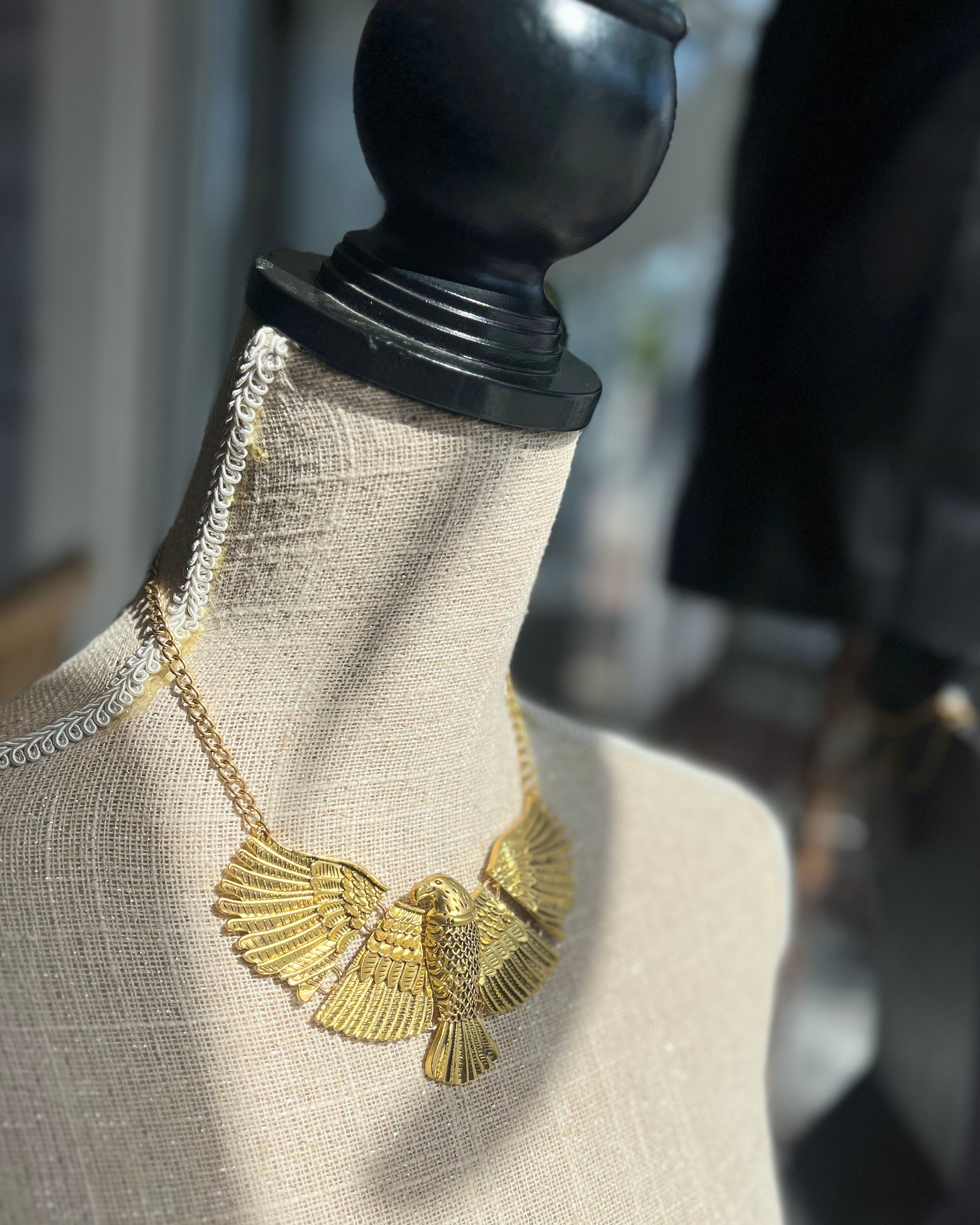 Pre-loved Goldplate Eagle Statement Necklace TVAN47