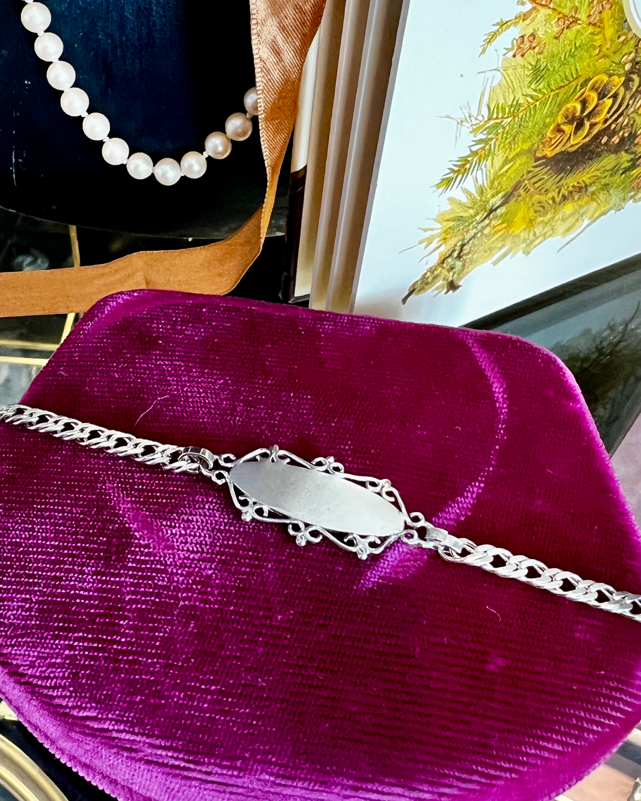 Vintage Sterling ID Bracelet TVB02