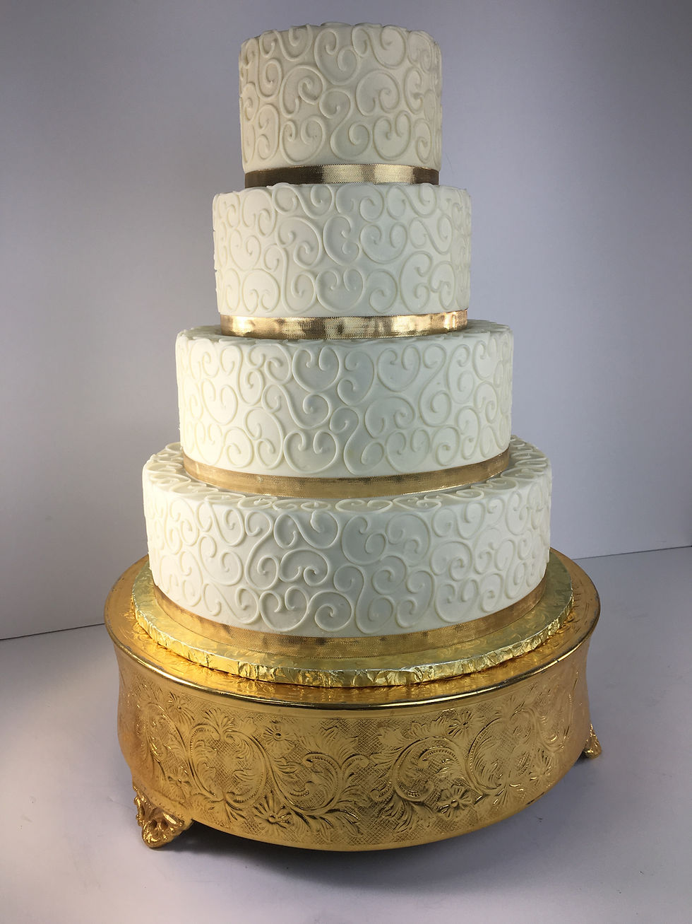 Bright Gold Ornate Vintage
