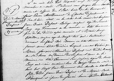 Archives départementales d’Eure-et-Loir : extrait acte de décès Marie Thibault née Dupont