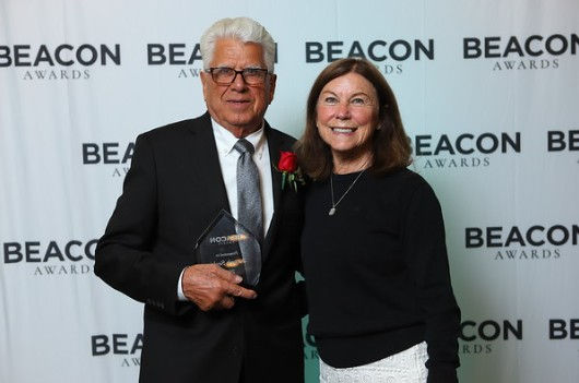 Joe, with Melanie McCloskey at the dinner