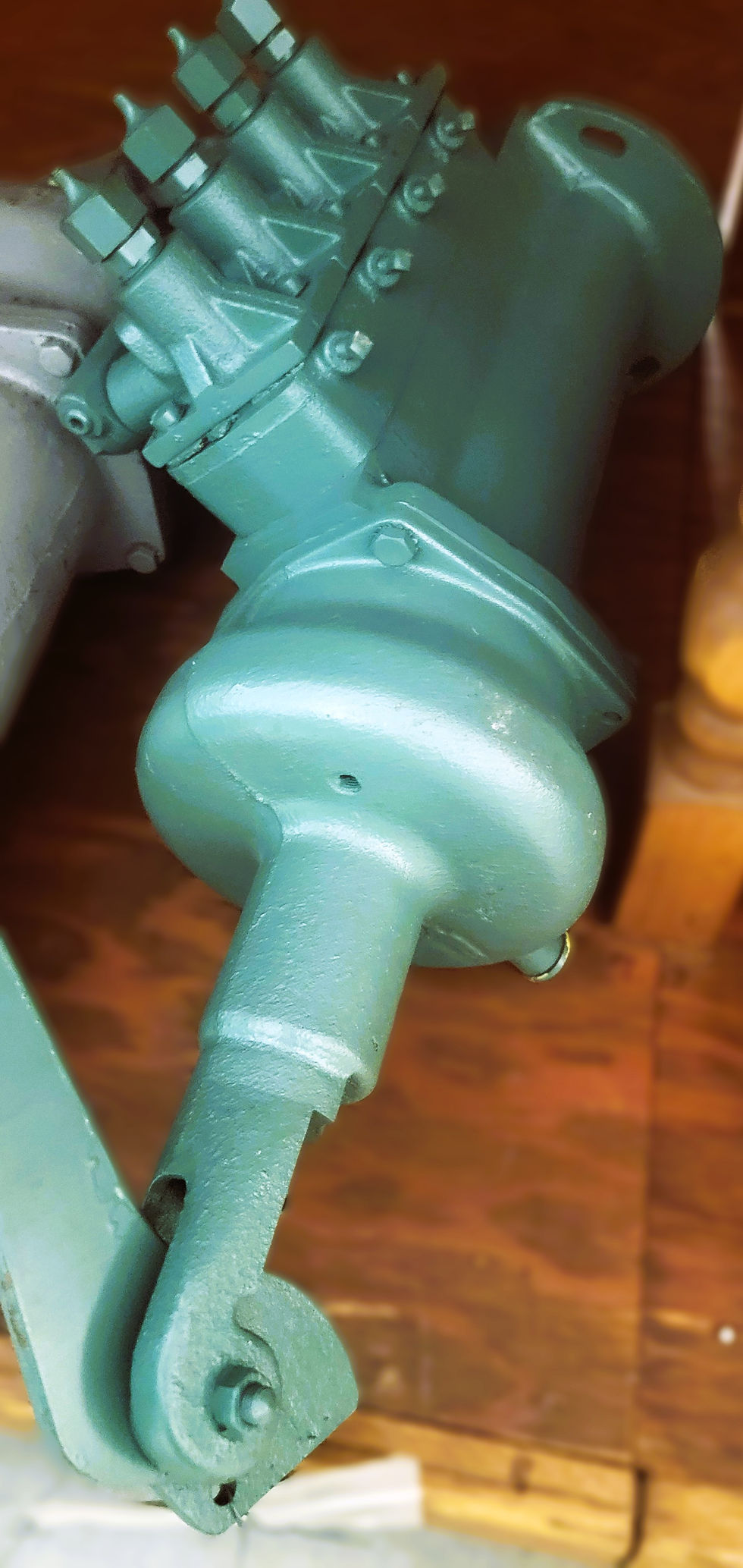Sheppard diesel fuel injection pump, featuring a governor and manual control for precise engine performance management.