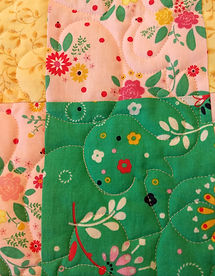 Love Elephants longarm quilting design