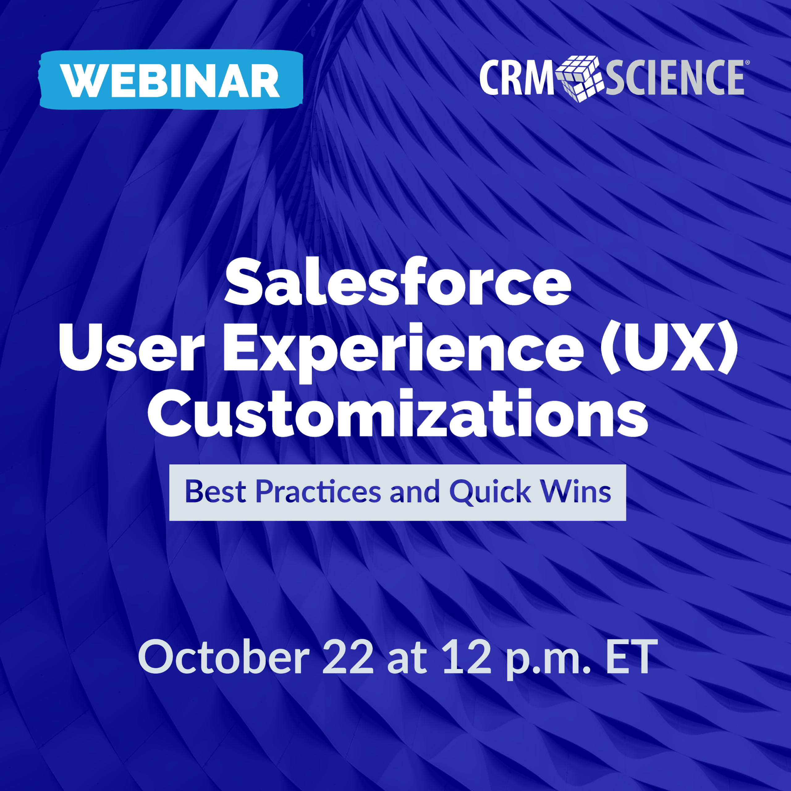 Webinar - UX Best Practices & Quick Wins