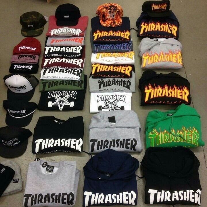 A few of the clothes Thrasher makes