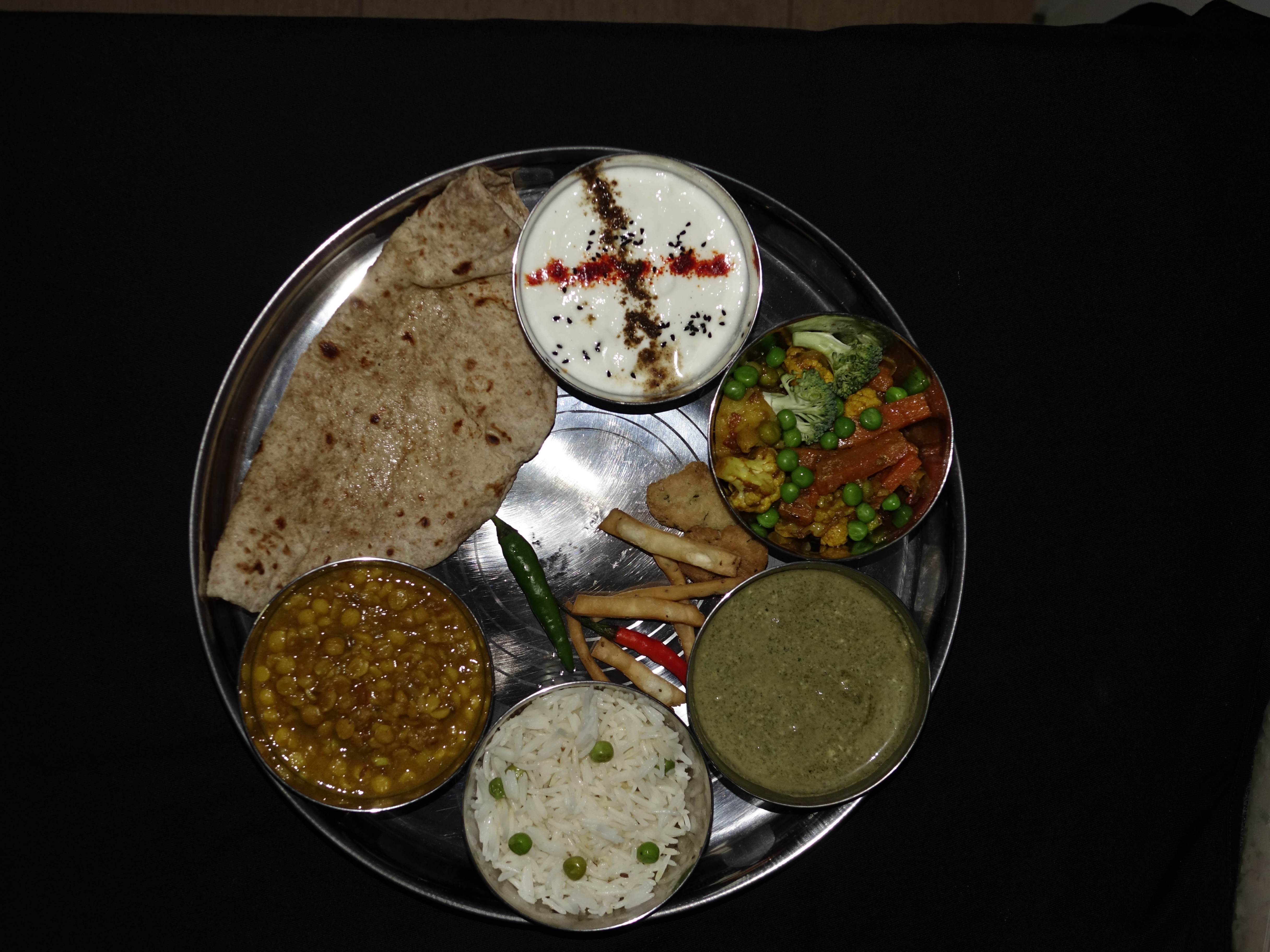 Arranged Food and Objects