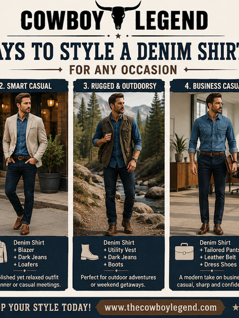 5 Easy Ways to Style a Denim Shirt for Men for Any Occasion