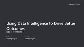 Using Data Intelligence to Drive Better Outcomes