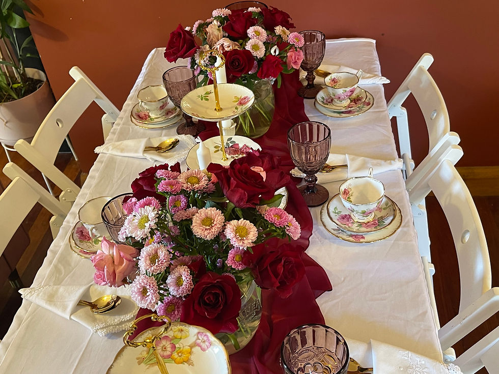 Thumbnail: Tea Trio Royal Albert American Beauty