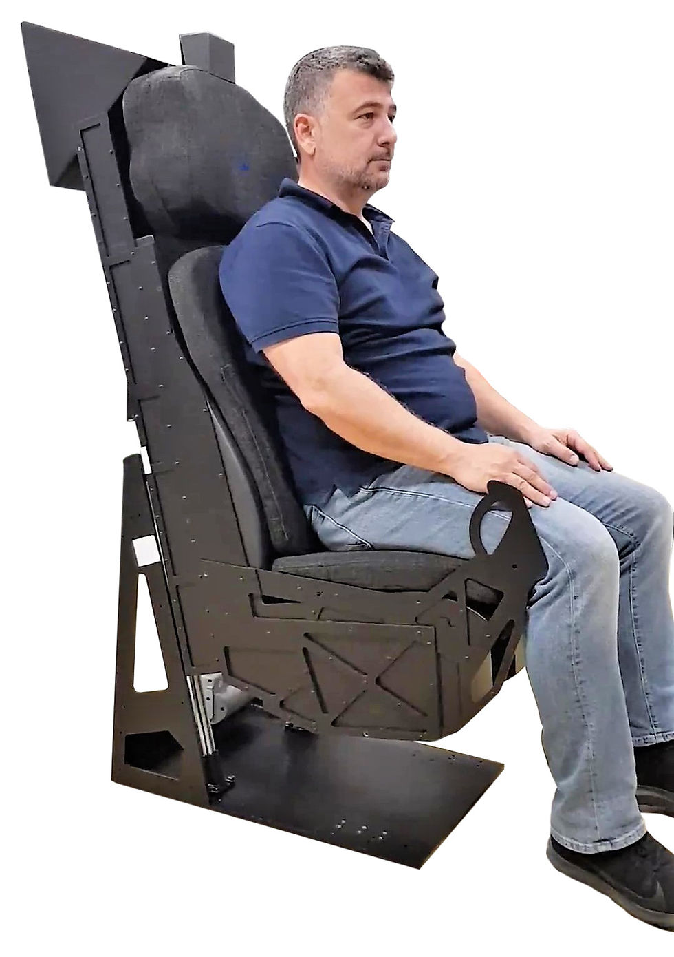Thumbnail: AGRONN XFJ F35 Pilot Seat – Motorized side view
