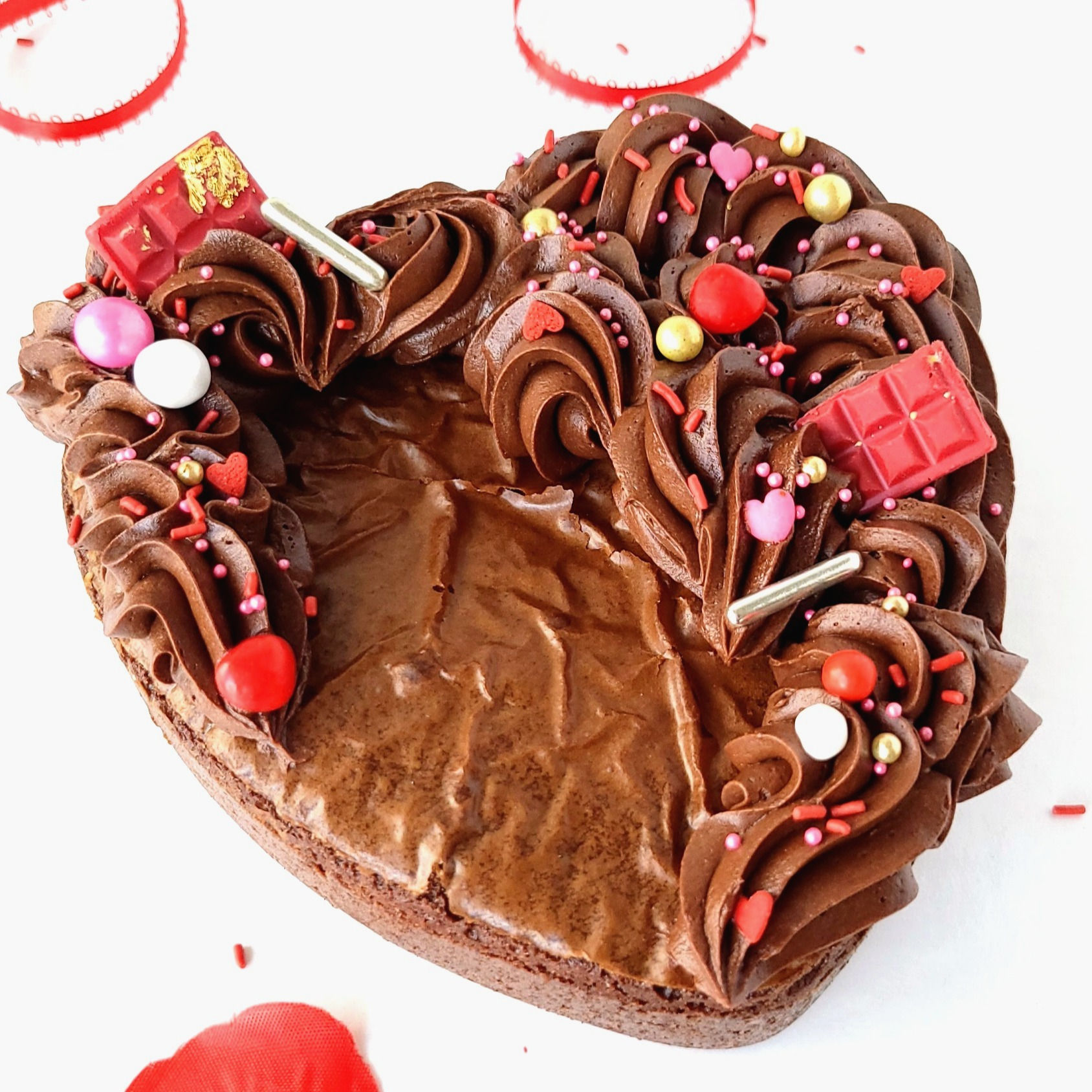 MOTHER'S DAY BROWNIE CAKE