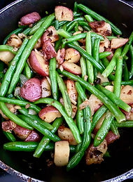 Potatoes and green beans