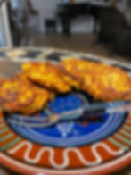 Carrot Patties plated