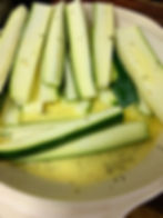 Zucchini in eggs