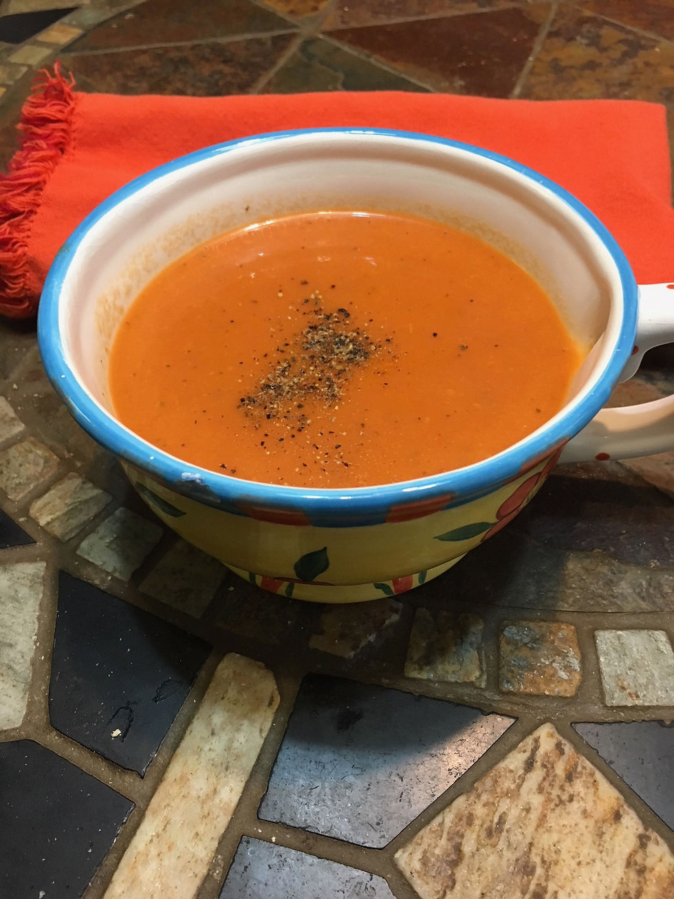 Tomato Soup with ground pepper
