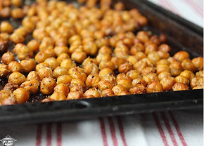 Chickpeas, roasted in a pan.jpg