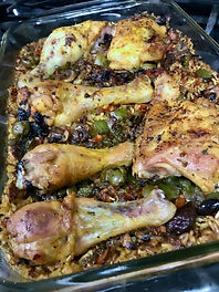 Spanish Chicken with Mixed Olives and Ri