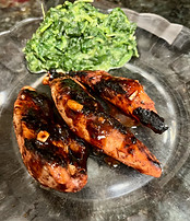 Spicy Strawberry BBQ Chicken plated.jpeg