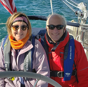 Captains Charlie & Susan, owners of Sailing Celebrate. USCG Certified and ASA Sailing Certified.