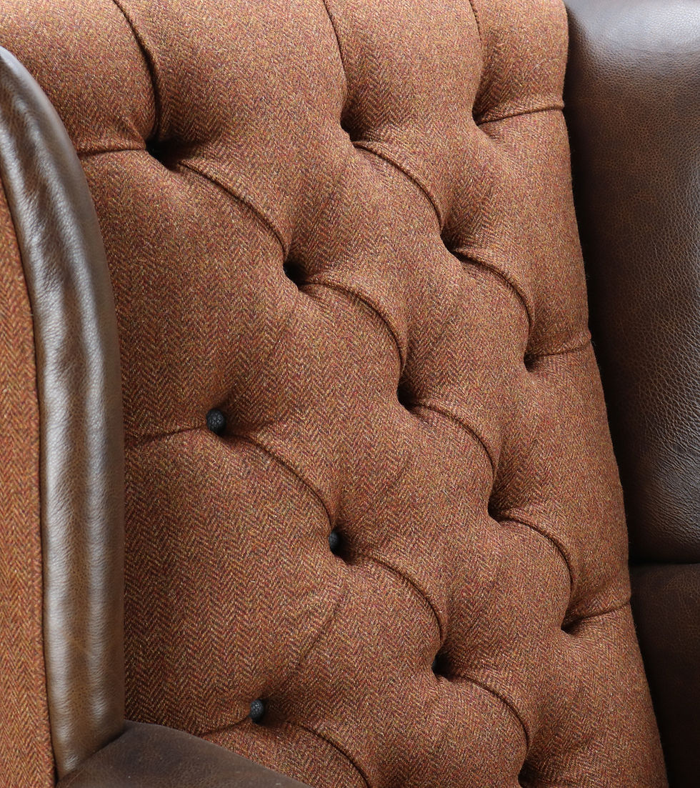 Thumbnail: McKenzie Harris Tweed/ leather chair