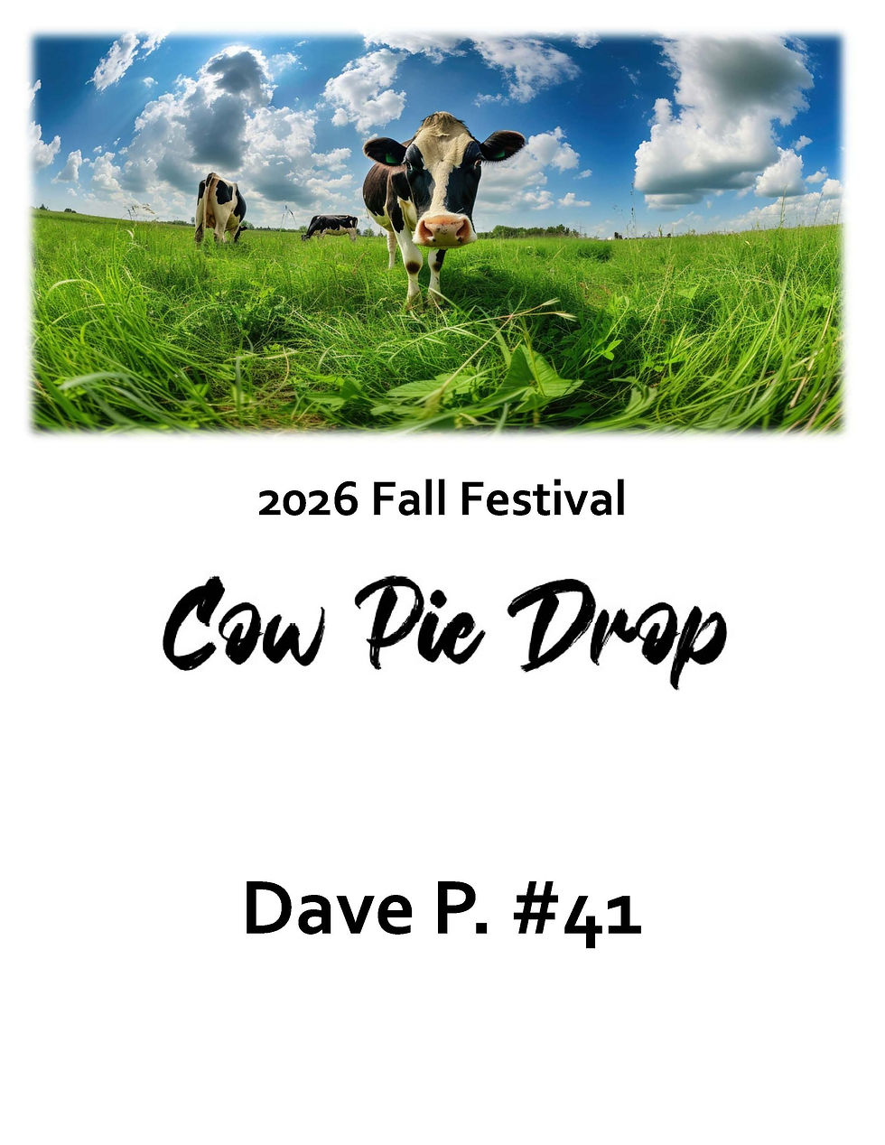 Cow Pie Drop Results