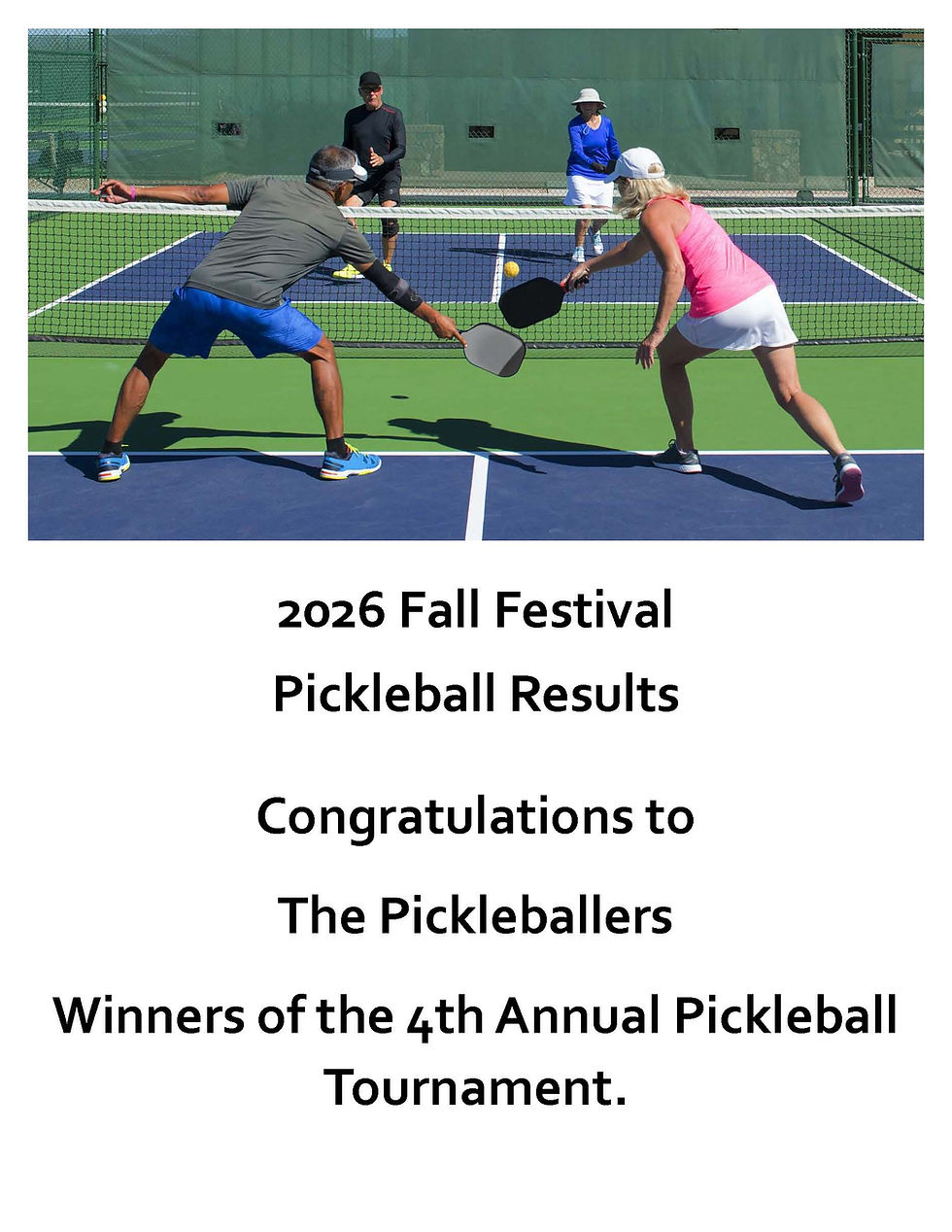 Pickleball Results