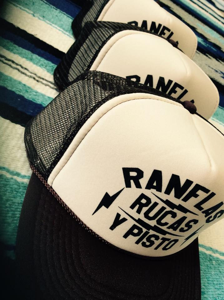 Thumbnail: "ranflas, rucas y pisto" brown mesh trucker hats