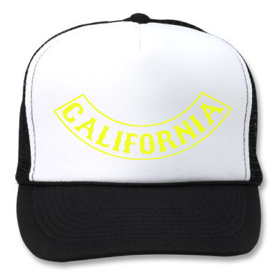 Thumbnail: CALIFORNIA ROCKER PATCH WHITE/BLACK HATS