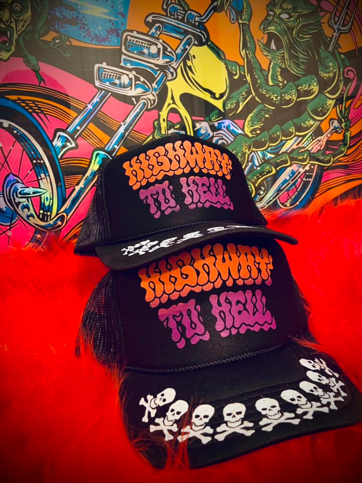 Thumbnail: HIGHWAY TO HELL ghouls night out party trucker hat