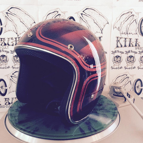airbrush skull motorcycle helmet Airbrush Softball Skull w/ Galaxy Design (Full Helmet)  Airbrush Brothers
