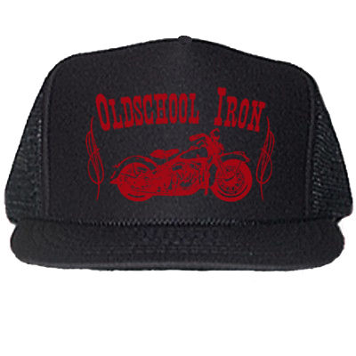 Thumbnail: "OLDSCHOOL IRON" BLACK TRUCKER HATS