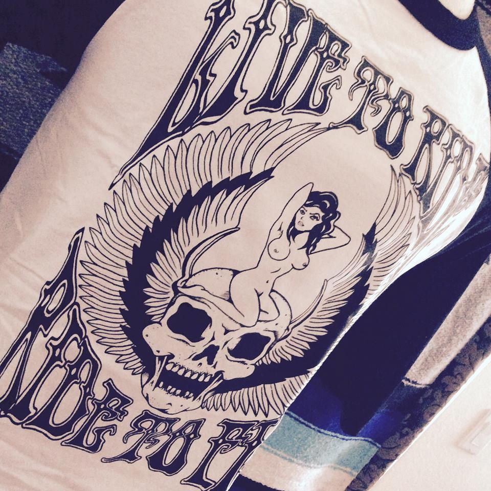 Thumbnail: LIVE TO RIDE, RIDE TO FLY BASEBALL SHIRTS