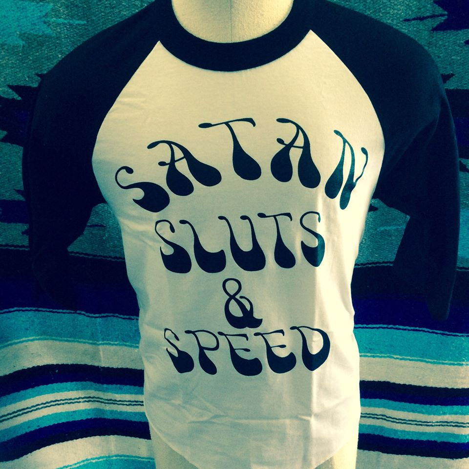Thumbnail: SATAN SLUTS AND SPEED!!! BASEBALL 3/4 SLEEVE