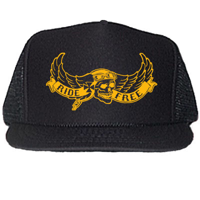 Thumbnail: RIDE FREE FLYING SKULL TRUCKER HATS