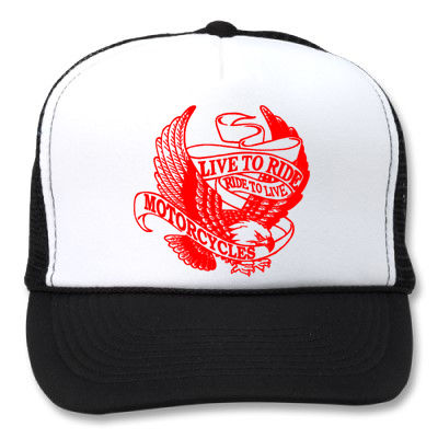 Thumbnail: LIVE TO RIDE RIDE TO LIVE EAGLE WHITE/BLACK HATS