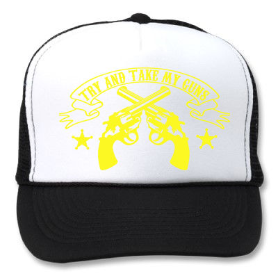 Thumbnail: TRY & TAKE MY GUNS WHITE/BLACK HATS