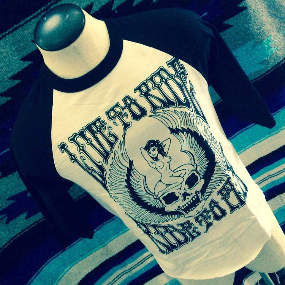 Thumbnail: LIVE TO RIDE, RIDE TO FLY BASEBALL SHIRTS
