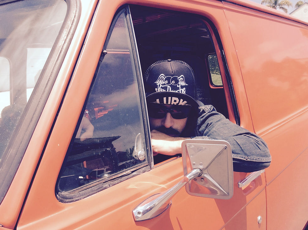 Thumbnail: Van Douche flying boobs hat with "lurk" underbrim