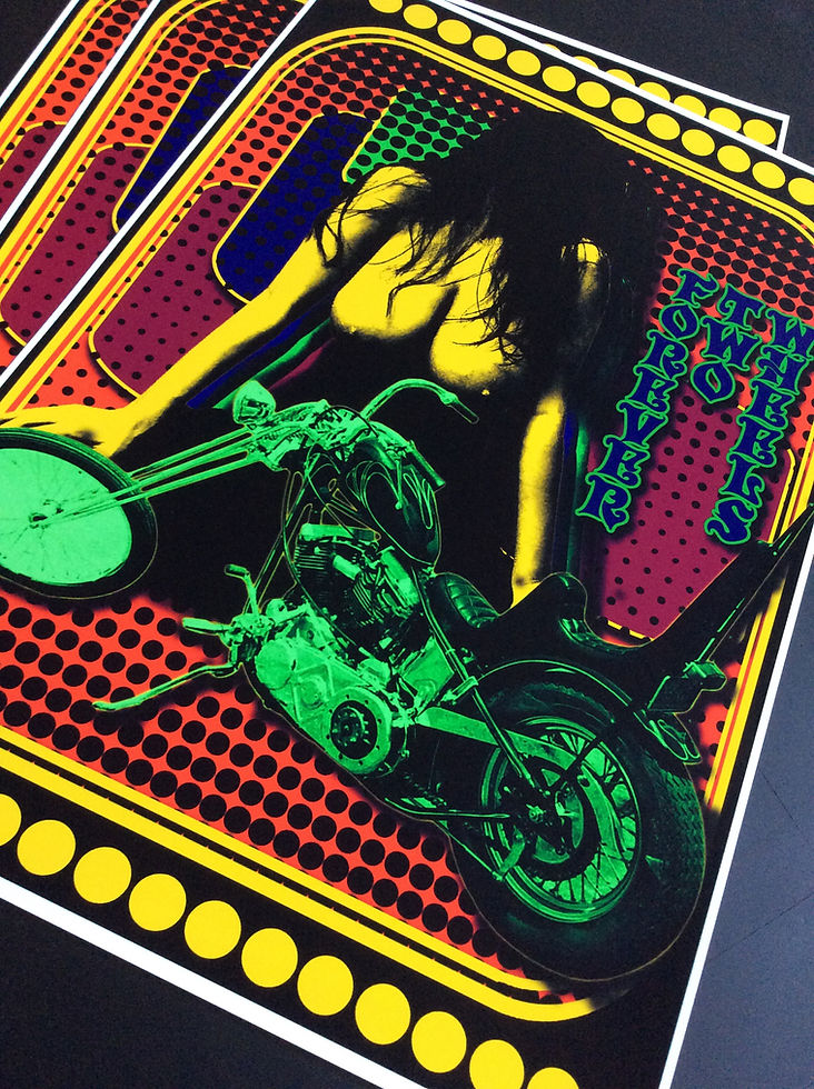 Thumbnail: FOREVER TWO WHEELS print 13x19