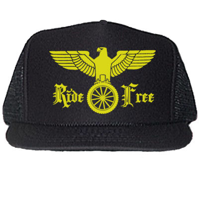 Thumbnail: "RIDE FREE" GERMAN EAGLE BLACK TRUCKER HATS