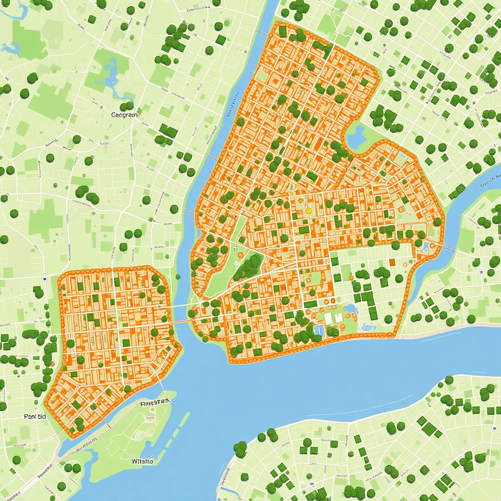 Geospatial analysis of NYC parks in QGIS, using Central Park as a focal point to demonstrate applied spatial reasoning for MEL and urban planning insights