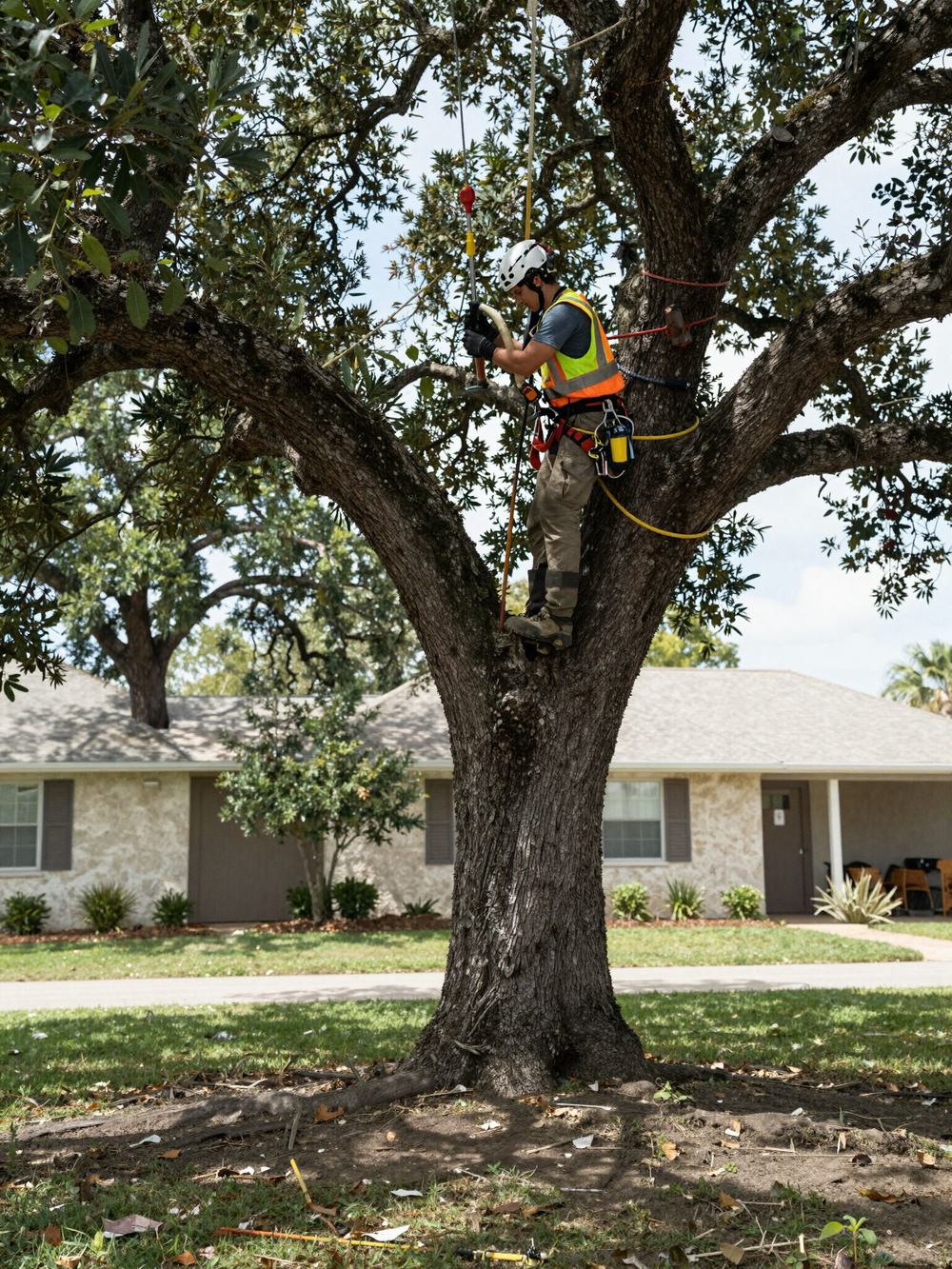 Arborist providing tree care and landscaping in Austin