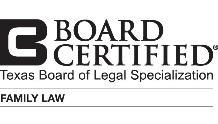 Board Certified, Family Law — Texas Board of Legal Specialization seal