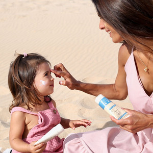 Woman with daughter